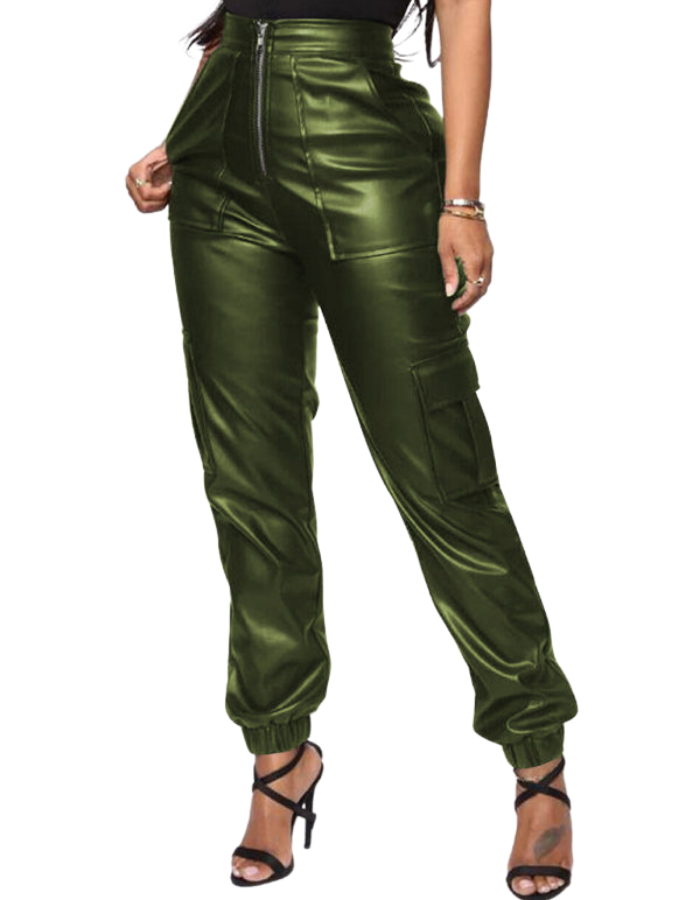 SHOPIQAT Women's Fashionable Multiple Pocket Cargo Pants - Premium from shopiqat - Just $12.200! Shop now at shopiqat